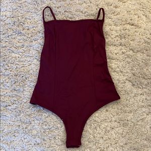 Free People Intimately V Back Bodysuit XS
